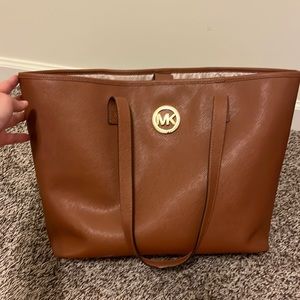 Michael Kors Tan/Brown Shoulder Bag/ Small Tote